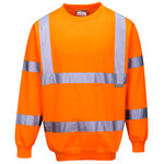 B303 Orange Hi-Vis Sweatshirt