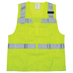 28080CP NSI Ultrabrite Workwear Class 2 Deluxe Mesh Reflective Hi-Vis Traffic Safety Vest
