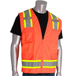 PIP 302-0500 Type R Class 2 Two-Tone Surveyor Safety Vest w/ Six Pockets