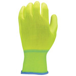 28991CP/SP NSI PolyFlex Hi-Vis Lime Polyurethane Palm Coated Nylon Gloves