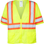 91855CP Ironwear Mesh Class 3 Lime Reflective Safety Vest