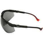 225974CP Uvex Genesis XC Safety Glasses Black Frame Gray Lens