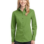 238525CP Port Authority Ladies Stretch Poplin Shirt