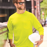 Hanes Workwear Long Sleeve Pocket T-Shirt
