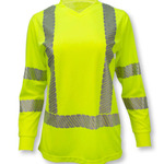 Radians Class 3 High Visibility Women's Long Sleeve Safety T-Shirt ST21W-3P